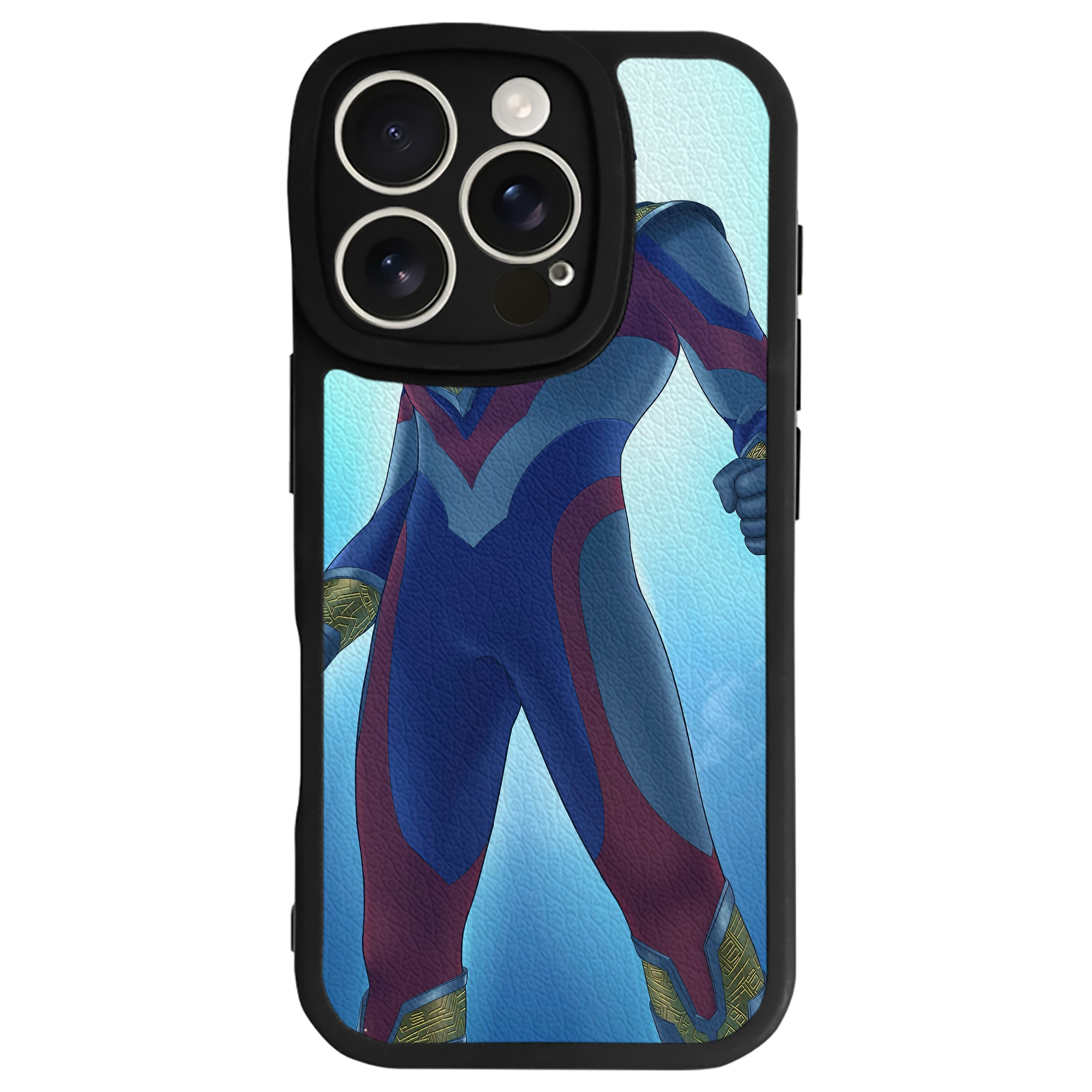 （画像用） ウルトラマン Ultraman 【iPhone 16シリーズ対応】シリコンスマホケース（レザー調） 材質：シリコン